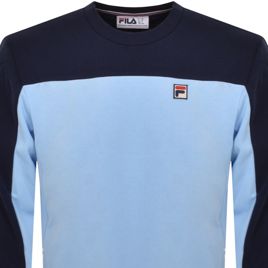 Image number 2 for Fila Vintage Colour Block Sweatshirt Blue