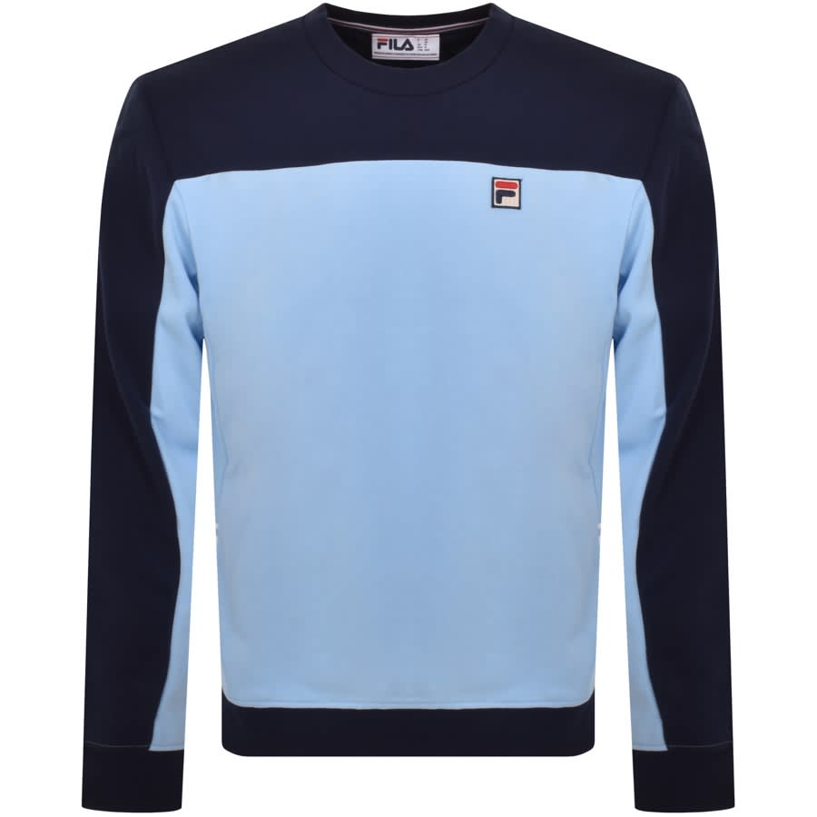 Image number 1 for Fila Vintage Colour Block Sweatshirt Blue
