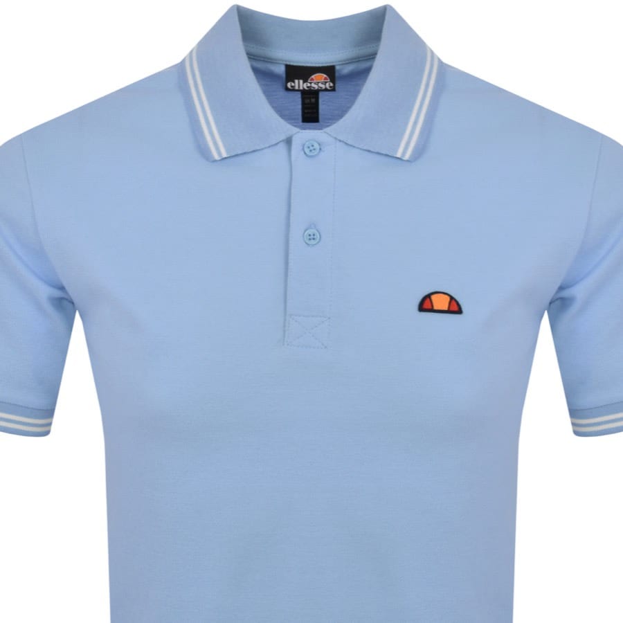 Image number 2 for Ellesse Rookie Short Sleeve Polo T Shirt Blue