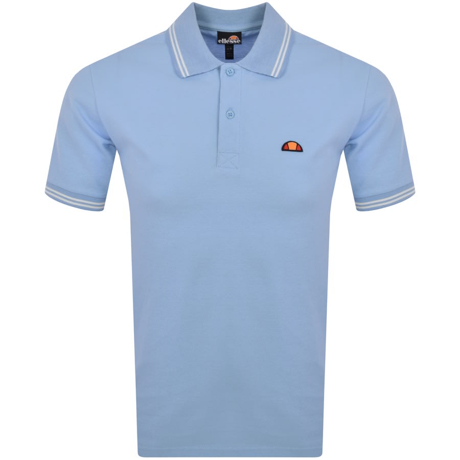 Image number 1 for Ellesse Rookie Short Sleeve Polo T Shirt Blue