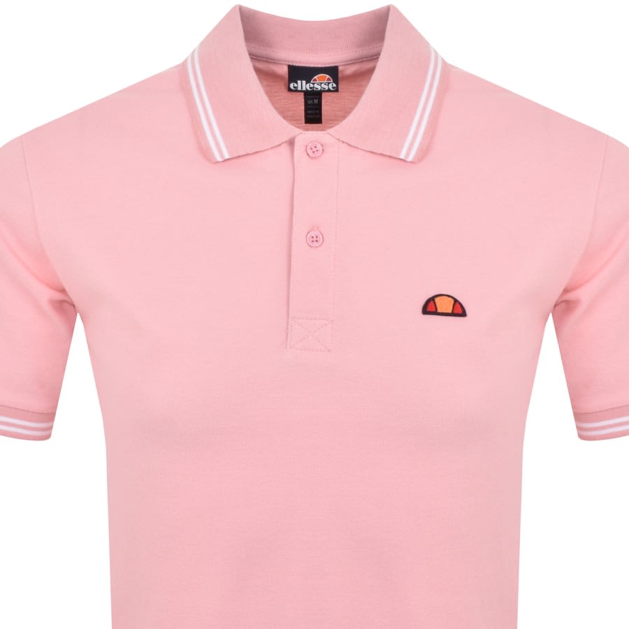 Image number 2 for Ellesse Rookie Short Sleeve Polo T Shirt Pink