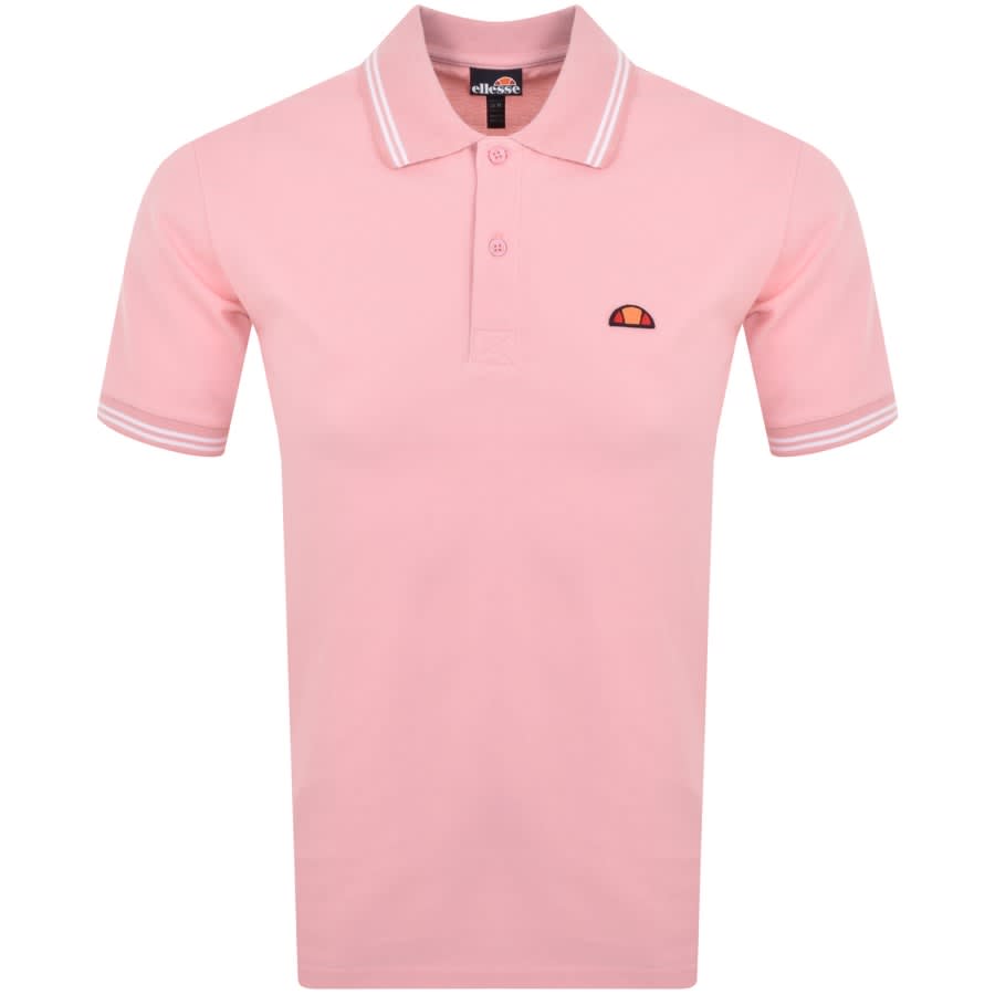 Image number 1 for Ellesse Rookie Short Sleeve Polo T Shirt Pink