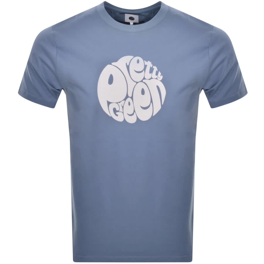 Image number 1 for Pretty Green Gillespie Logo T Shirt Blue