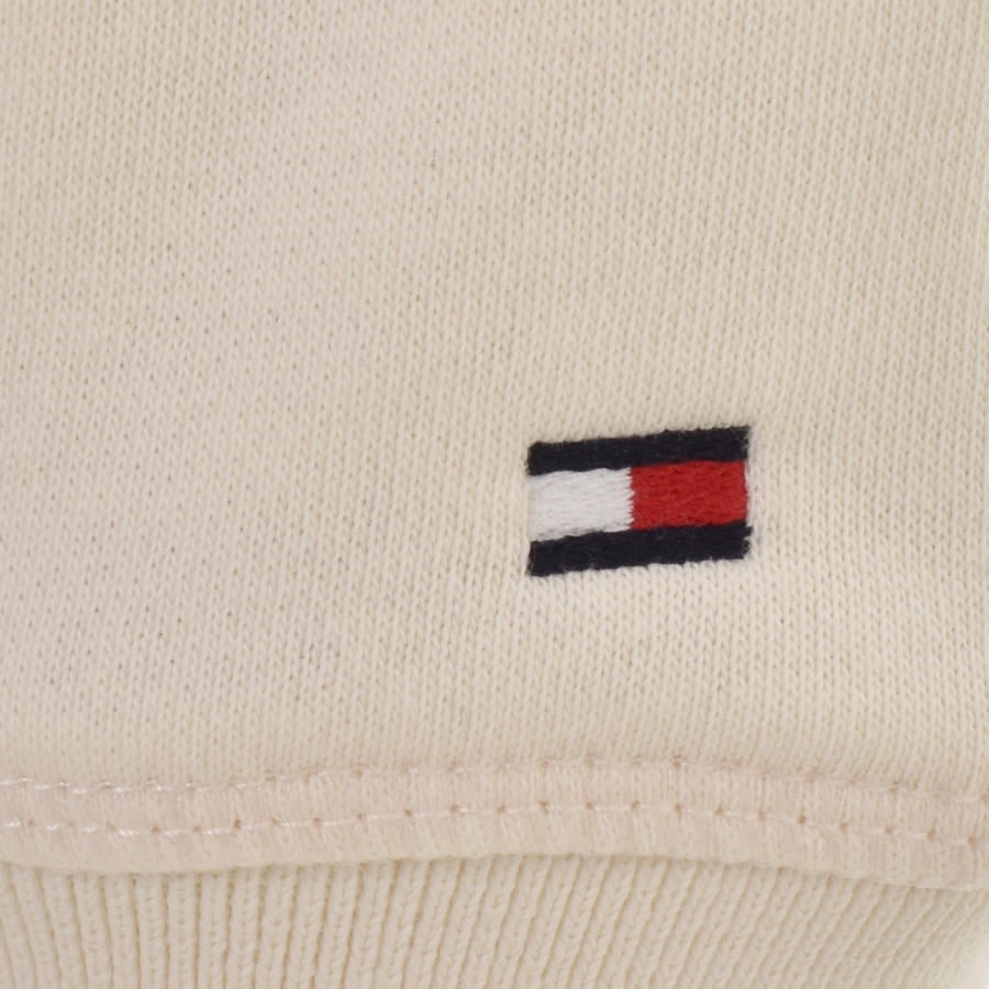Image number 3 for Tommy Hilfiger Logo Tipped Sweatshirt Cream