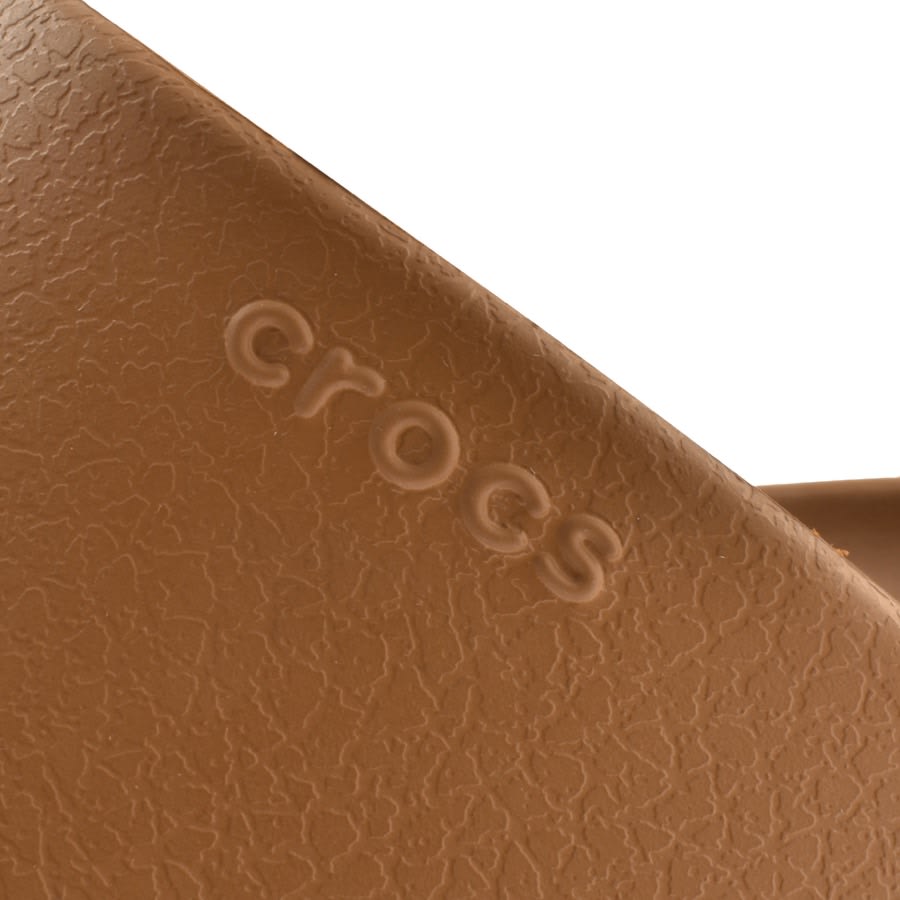 crocs slippers brown