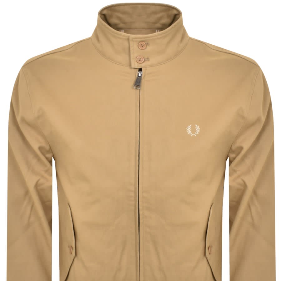 Image number 2 for Fred Perry Cord Harrington Jacket Beige