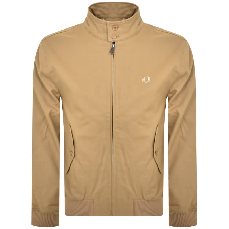 Image number 1 for Fred Perry Cord Harrington Jacket Beige