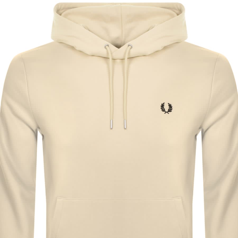 Image number 2 for Fred Perry Tipped Logo Hoodie Oatmeal