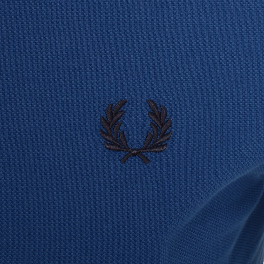 Image number 3 for Fred Perry Plain Polo T Shirt Blue