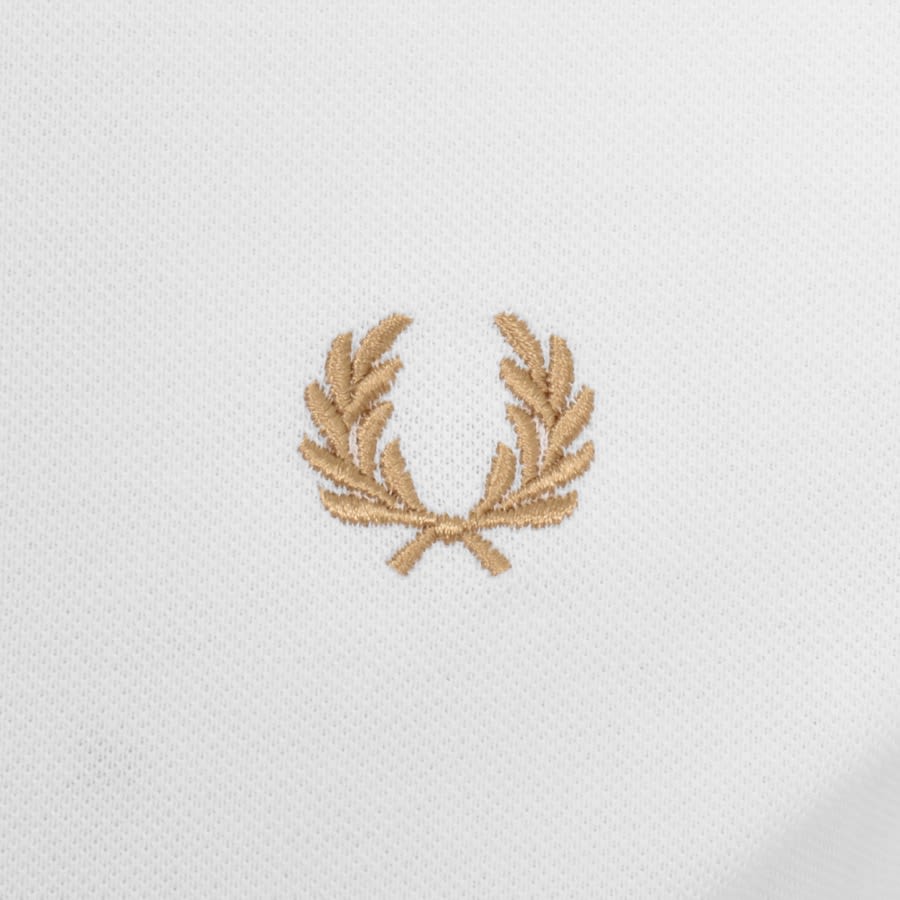 Image number 3 for Fred Perry Long Sleeved Polo T Shirt White