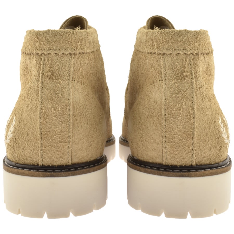 Image number 2 for Fred Perry Kenny Mid Suede Shoe Warm Stone
