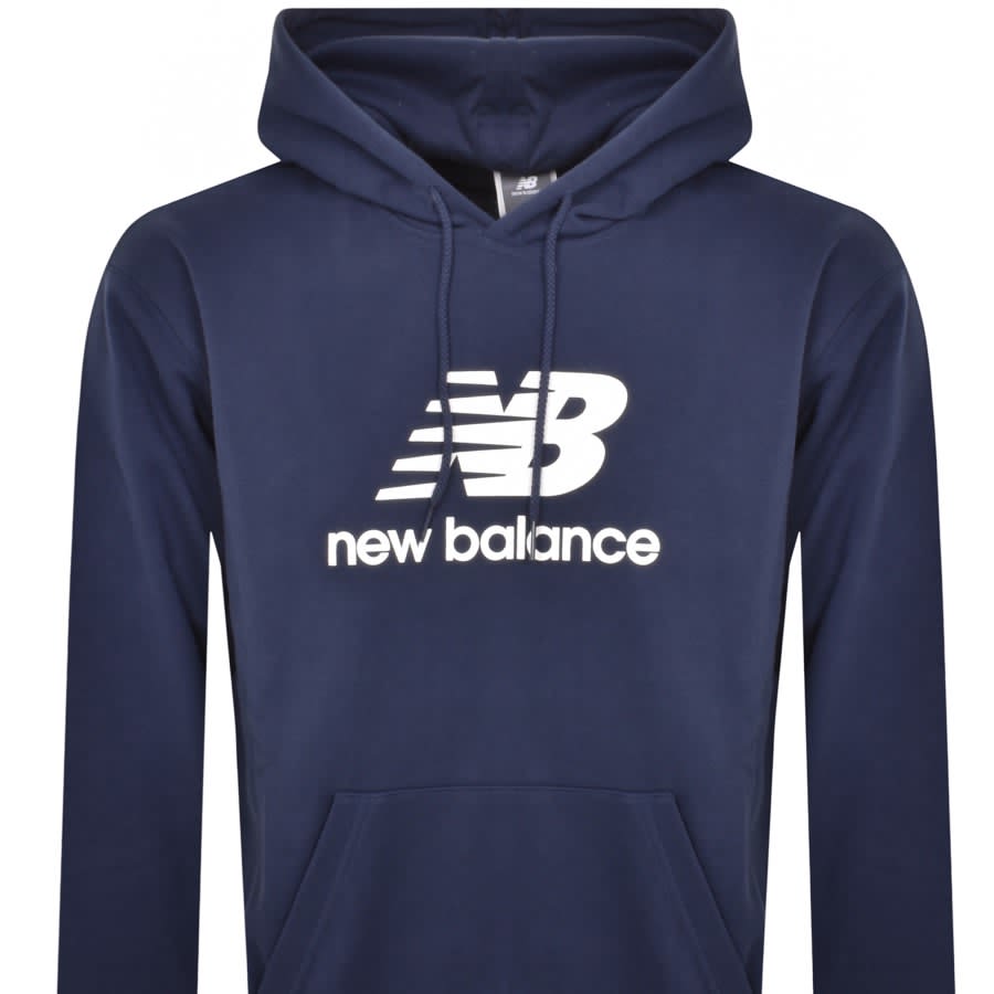 Image number 2 for New Balance Sport Essentials Logo Hoodie Navy