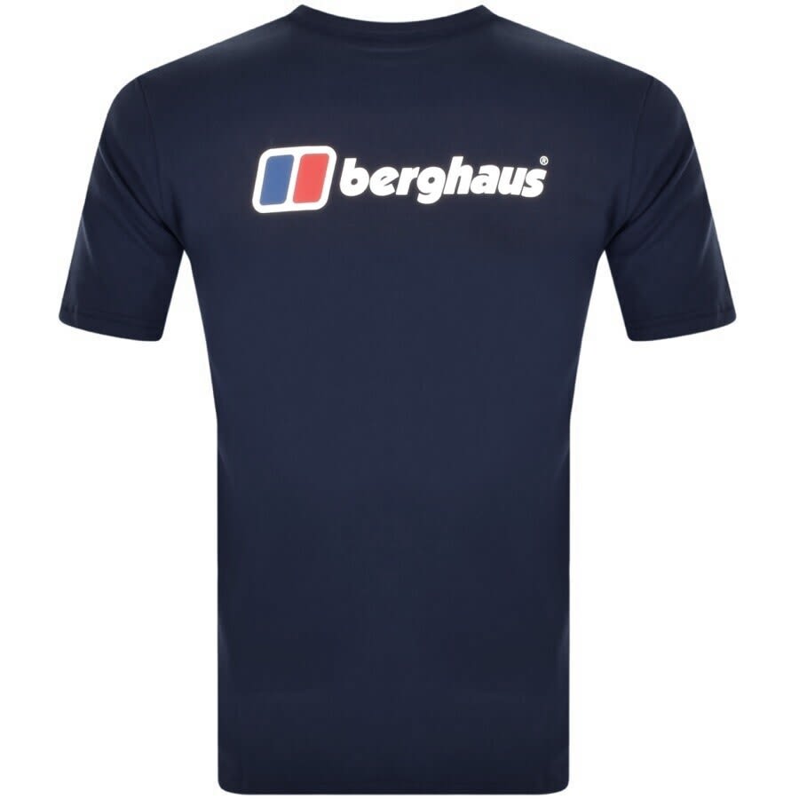 Image number 3 for Berghaus Organic Logo T Shirt Navy