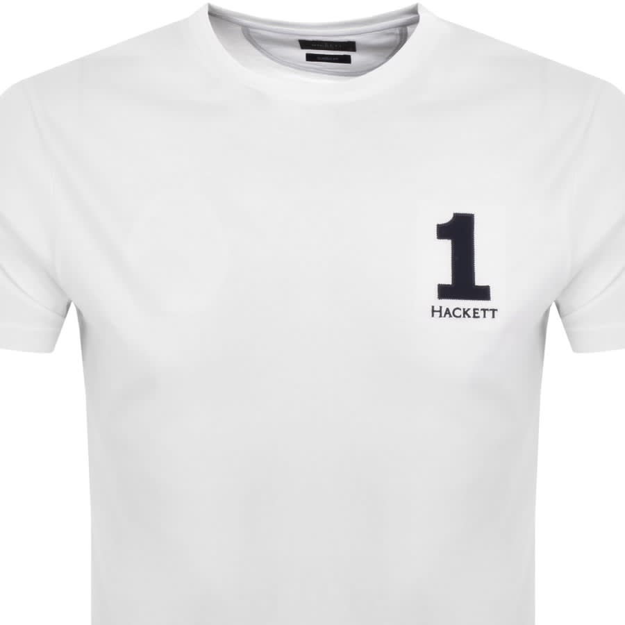 Image number 2 for Hackett London Logo T Shirt White