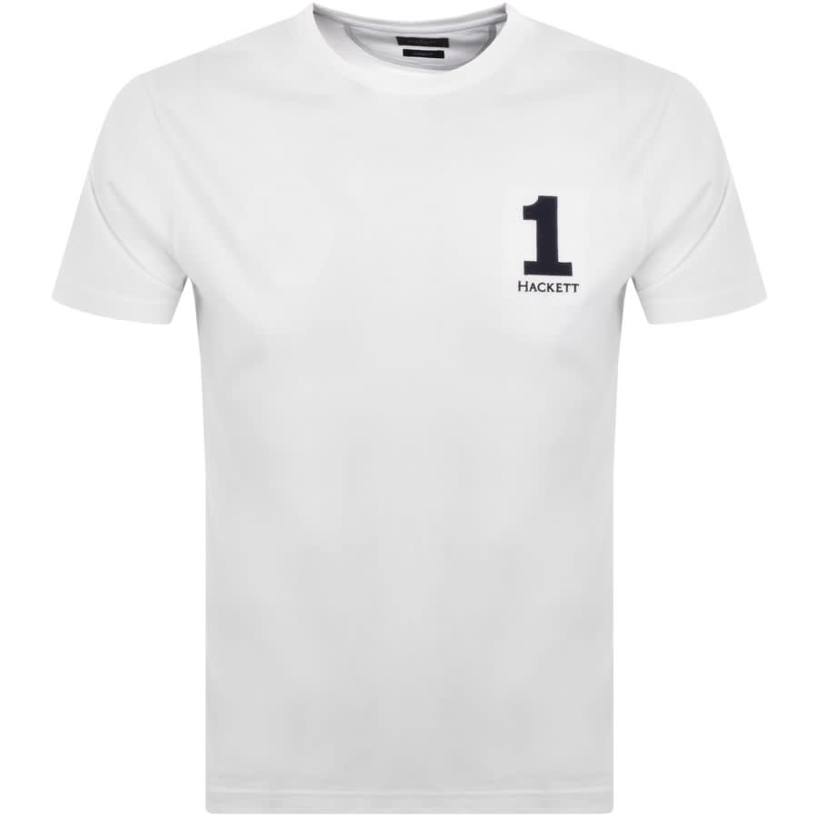 Image number 1 for Hackett London Logo T Shirt White