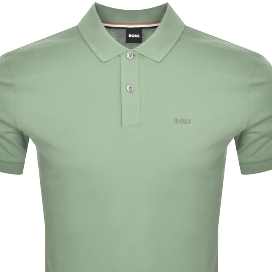 Image number 2 for BOSS Pallas Polo T Shirt Green