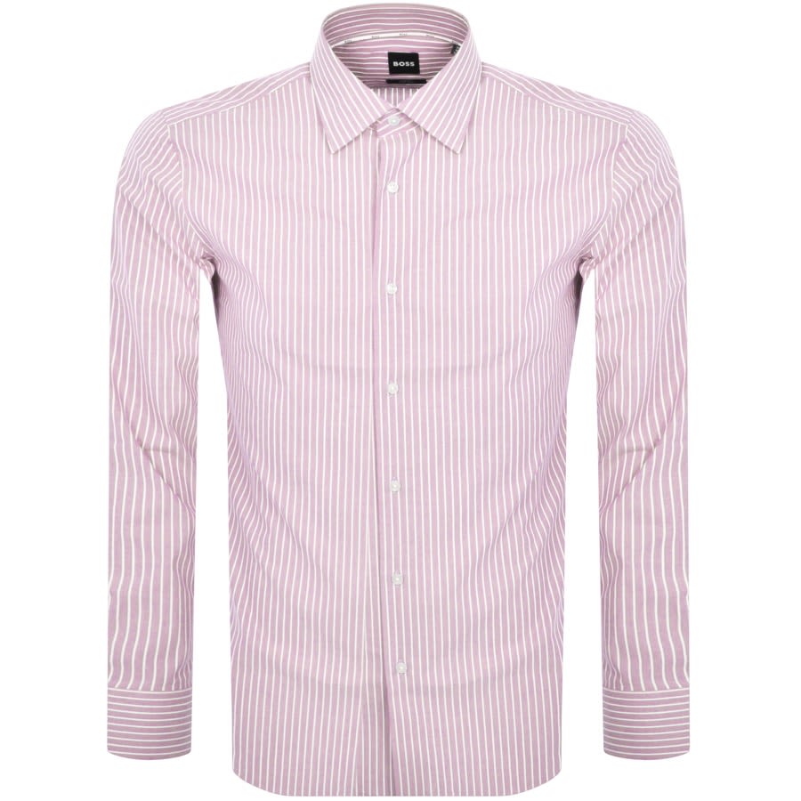 Image number 1 for BOSS H Hank Kent Long Sleeved Shirt Purple