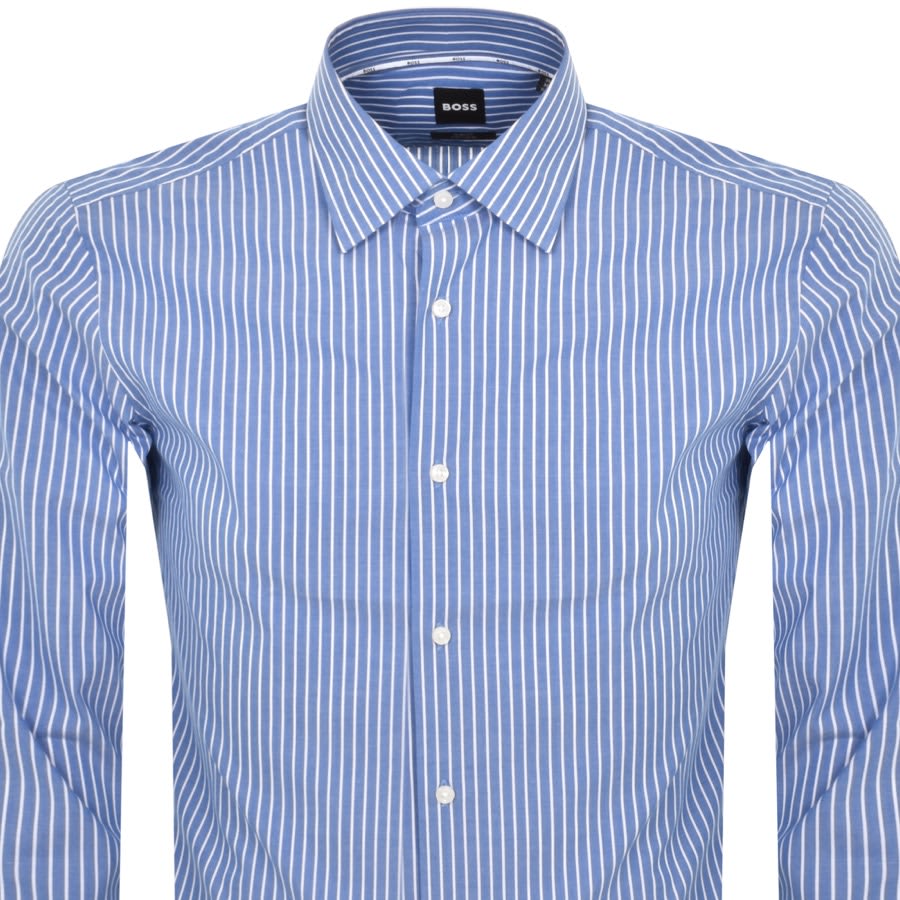 Image number 2 for BOSS H Hank Kent Long Sleeved Shirt Blue