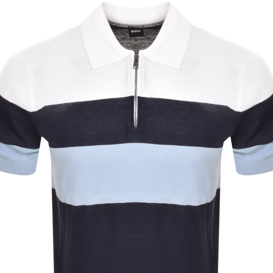 Image number 2 for BOSS Trieste Polo T Shirt Blue