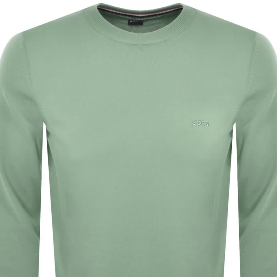 Image number 2 for BOSS Pacas L Knit Jumper Green
