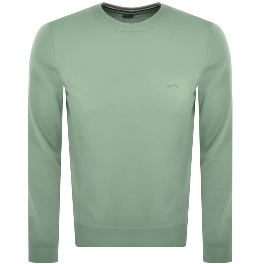Image number 1 for BOSS Pacas L Knit Jumper Green