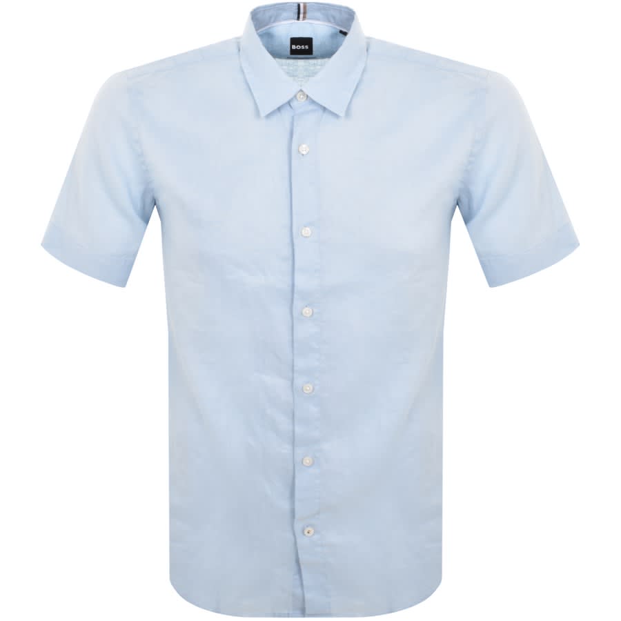 Image number 1 for BOSS Roan Ken Short Sleeve Shirt Blue