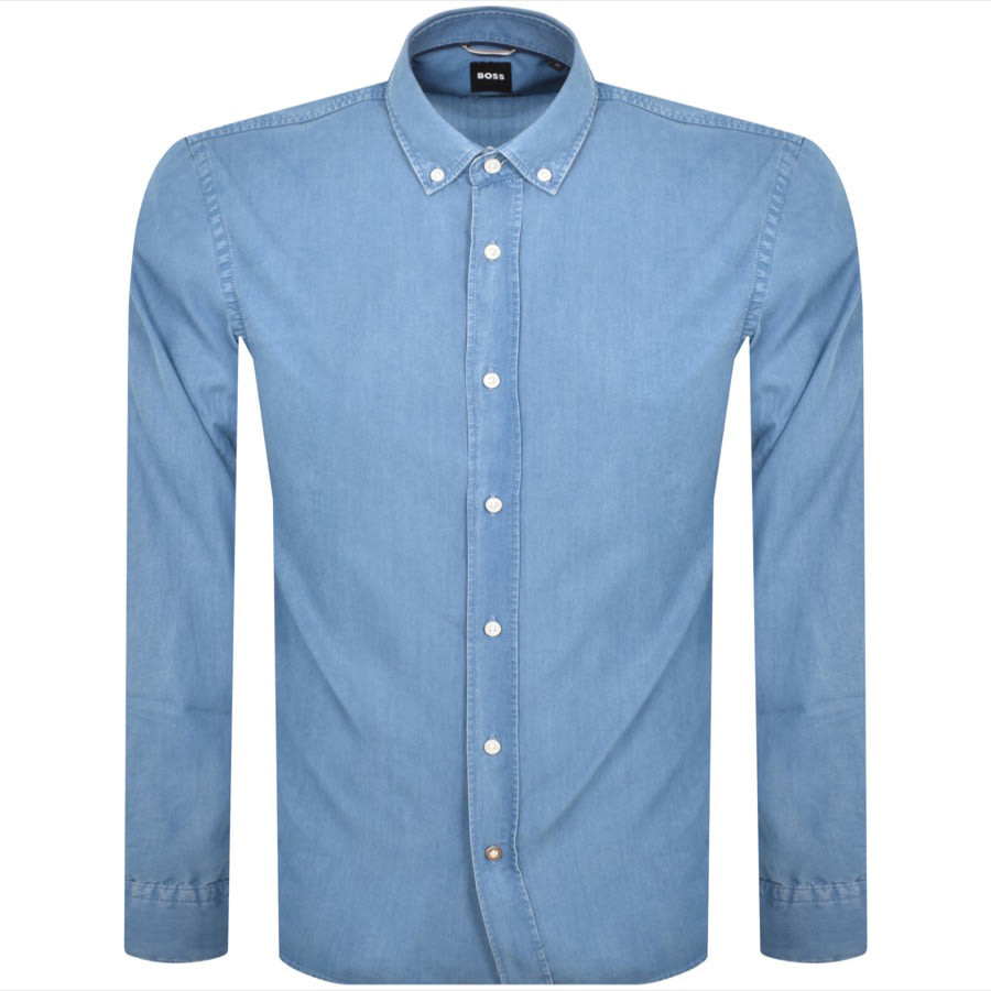 Image number 1 for BOSS C Hal BD Long Sleeved Shirt Blue