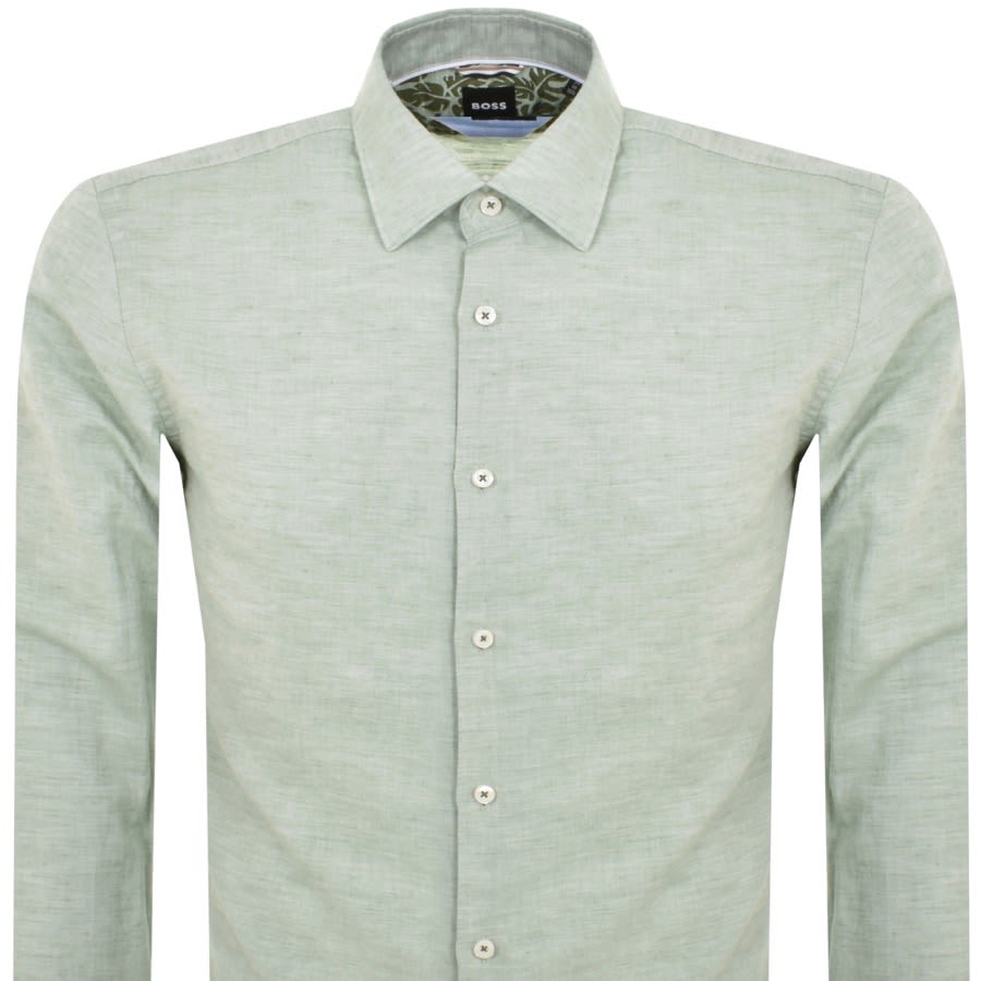 Image number 2 for BOSS C Hal Kent Long Sleeved Shirt Green