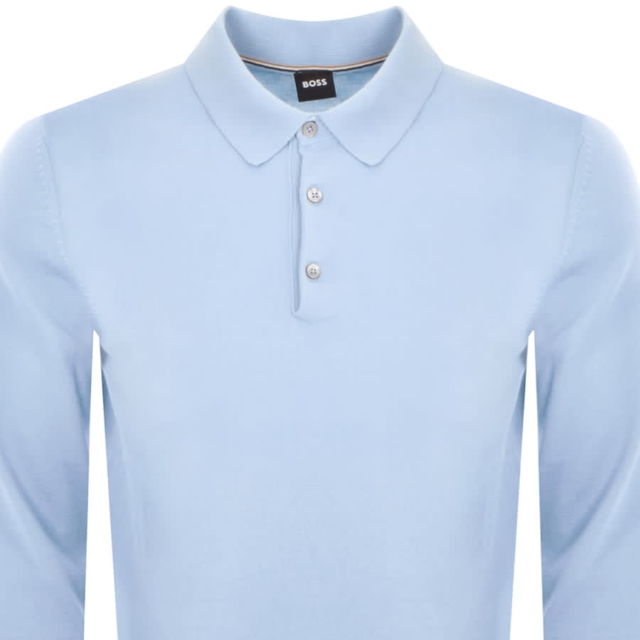 Image number 2 for BOSS Gemello P Polo Knit Jumper Blue
