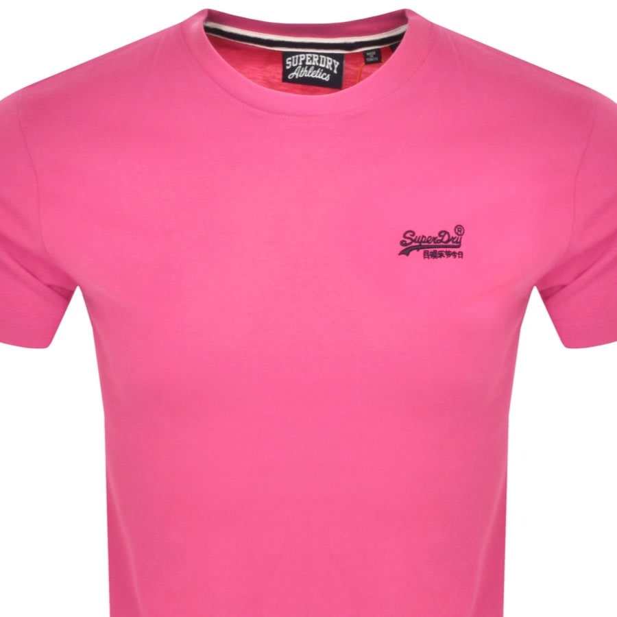 Image number 2 for Superdry Short Sleeved T Shirt Pink