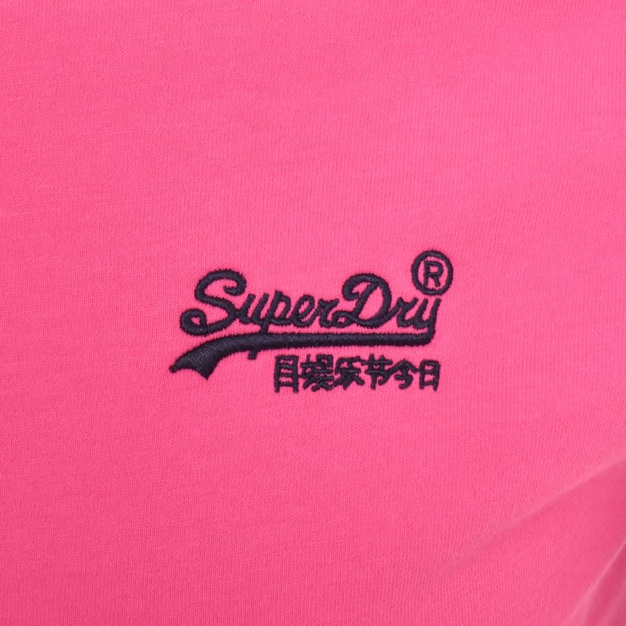 Image number 3 for Superdry Short Sleeved T Shirt Pink