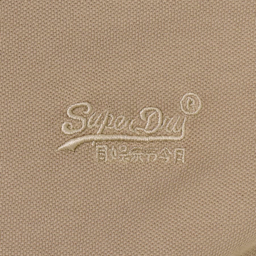 Image number 3 for Superdry Short Sleeved Polo T Shirt Brown
