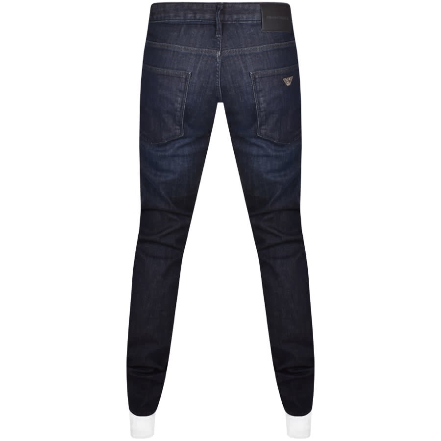 Image number 2 for Emporio Armani J06 Slim Fit Jeans Dark Wash Blue