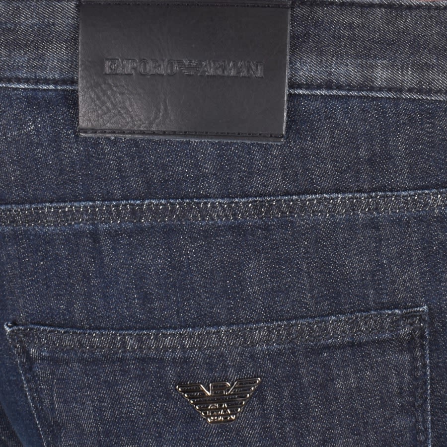 Image number 3 for Emporio Armani J06 Slim Fit Jeans Dark Wash Blue