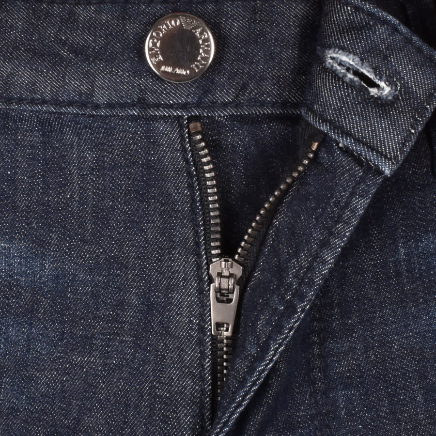 Image number 5 for Emporio Armani J06 Slim Fit Jeans Dark Wash Blue