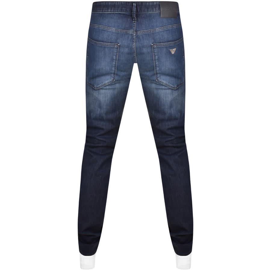 Image number 2 for Emporio Armani J06 Slim Fit Jeans Mid Wash Blue