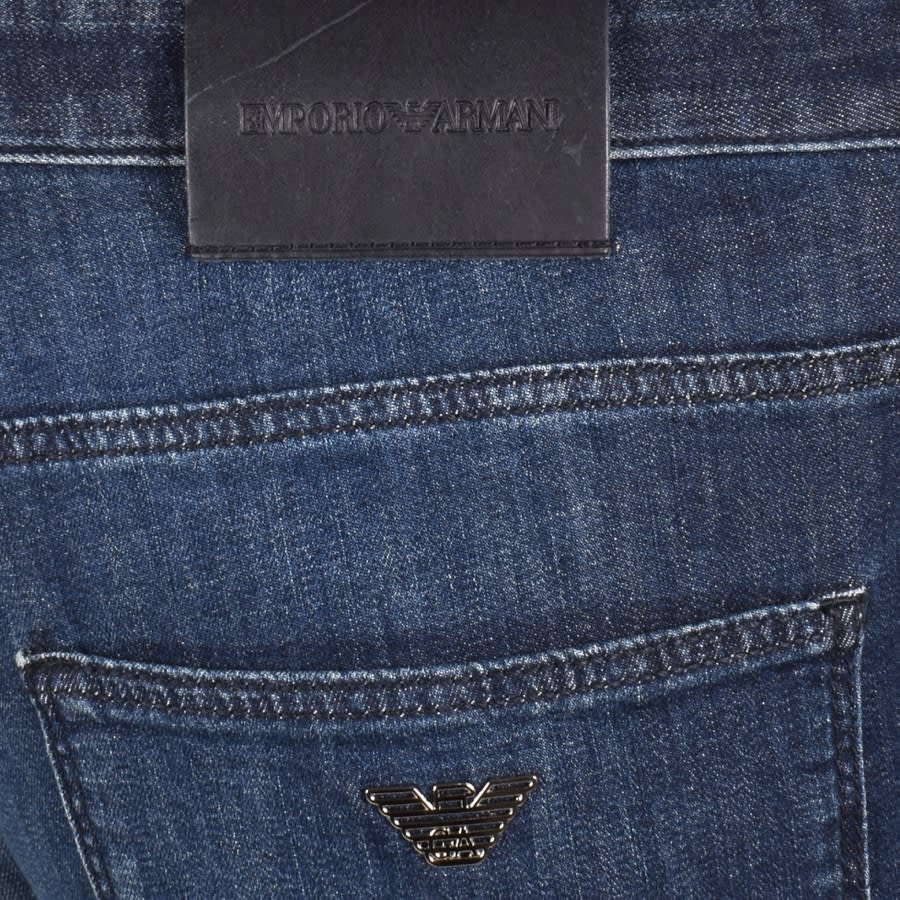 Image number 3 for Emporio Armani J06 Slim Fit Jeans Mid Wash Blue