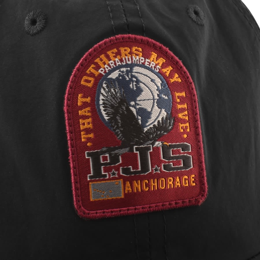 Image number 4 for Parajumpers Patch Baseball Cap Black