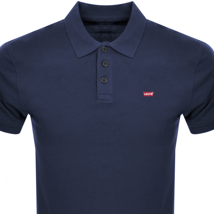 Image number 2 for Levis Original HM Short Sleeved Polo T Shirt Blue