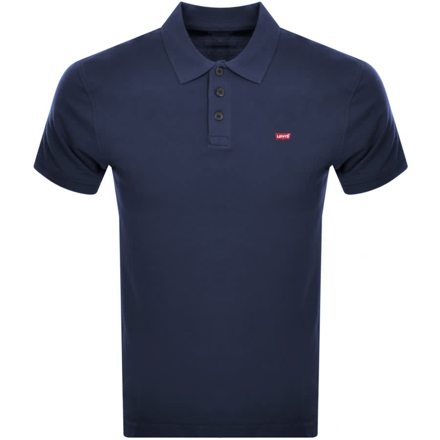 Image number 1 for Levis Original HM Short Sleeved Polo T Shirt Blue