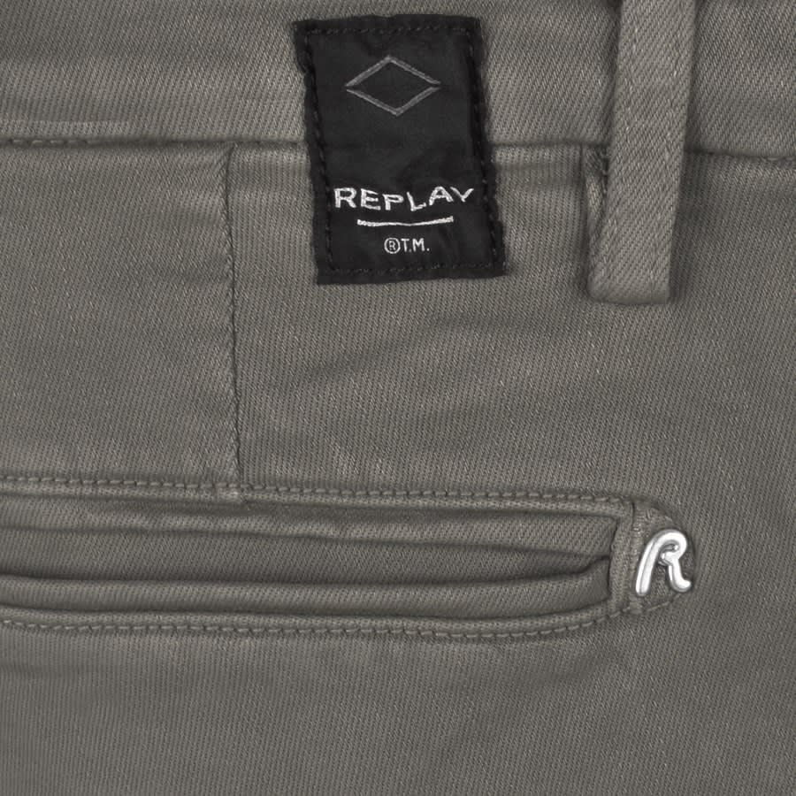 Image number 3 for Replay Denim Benni Shorts Grey