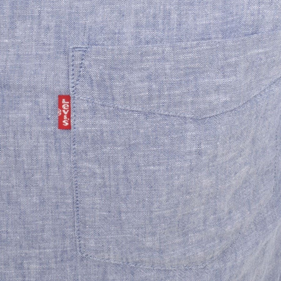 Image number 3 for Levis Sunset 1 Pocket Short Sleeved Shirt Blue