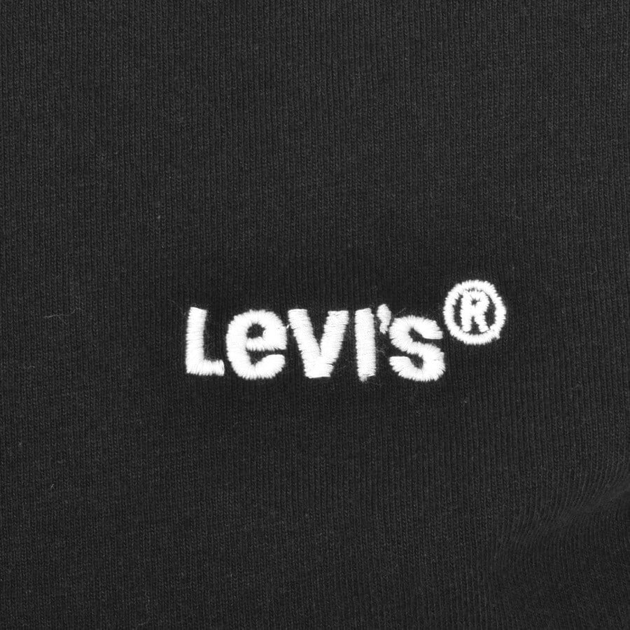Levis Logo Crew Neck T Shirt Black Mainline Menswear
