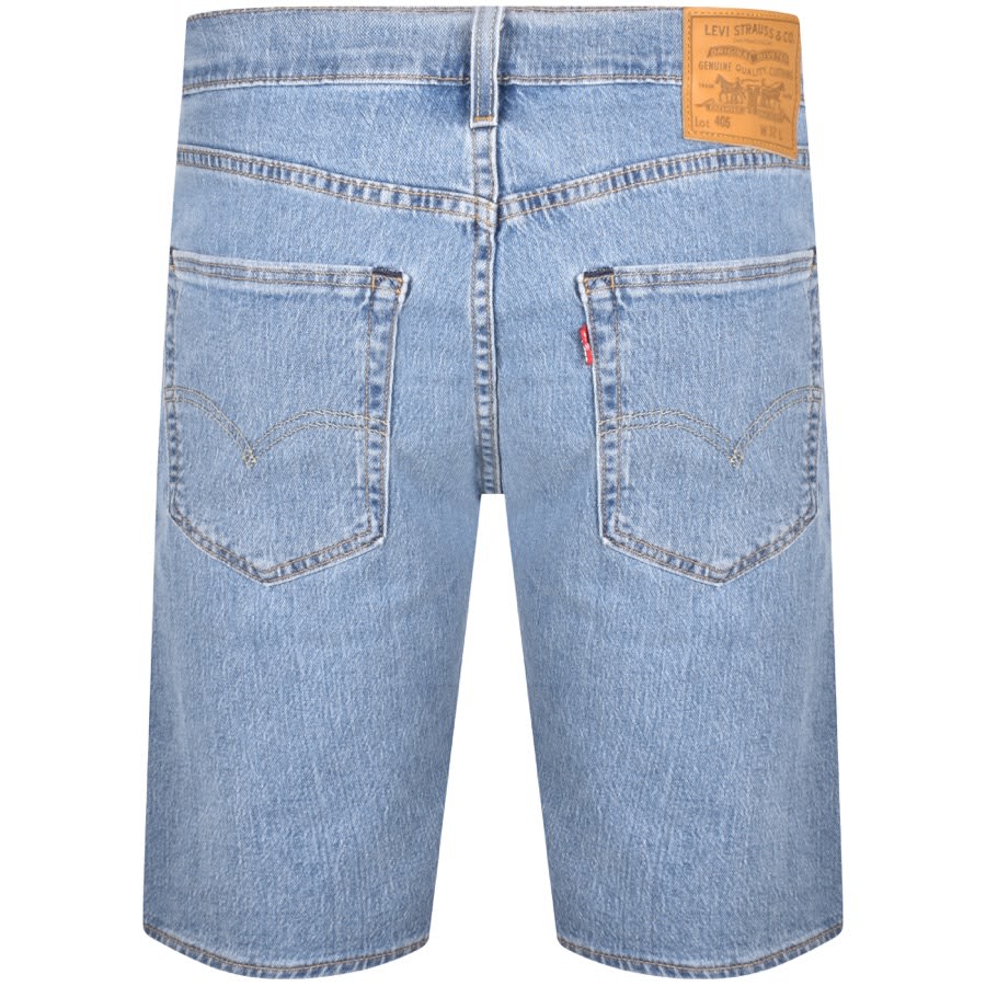 Image number 2 for Levis Original Fit 405 Standard Denim Shorts Blue