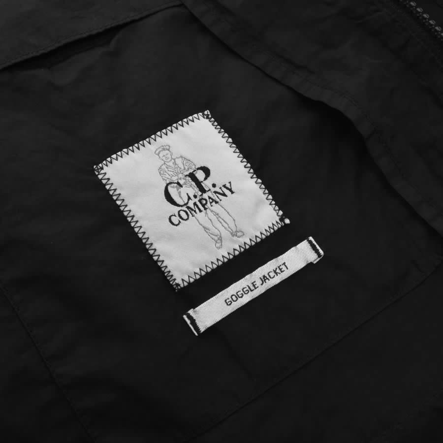 Image number 4 for CP Company Flatt Nylon Goggle Overshirt Black