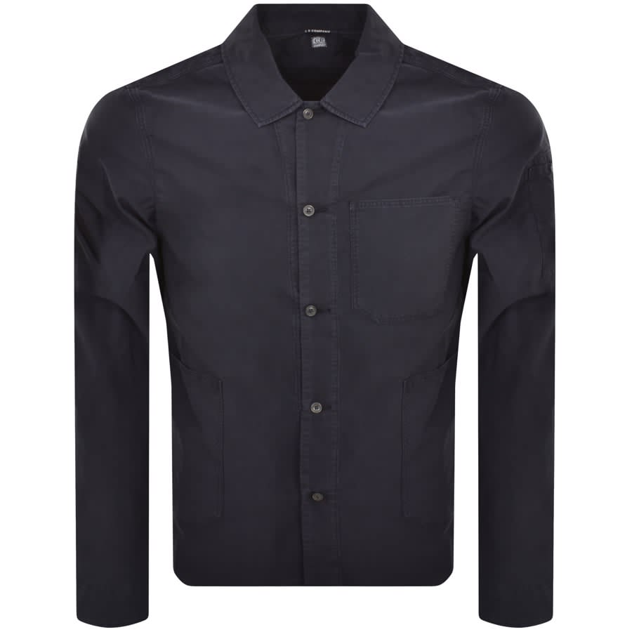Image number 2 for CP Company Ottoman Workwear Overshirt Navy