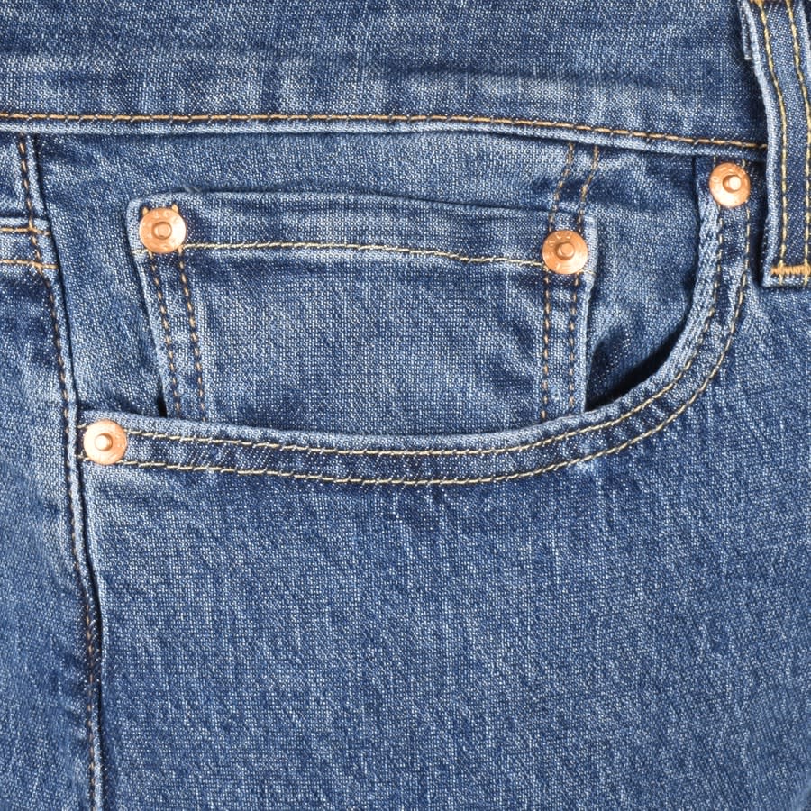 Image number 4 for Levis Original Fit 405 Standard Denim Shorts Blue