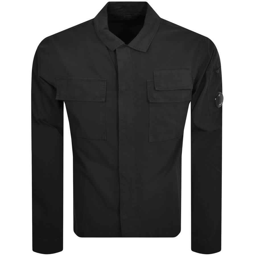 Image number 2 for CP Company Gabardine Overshirt Black