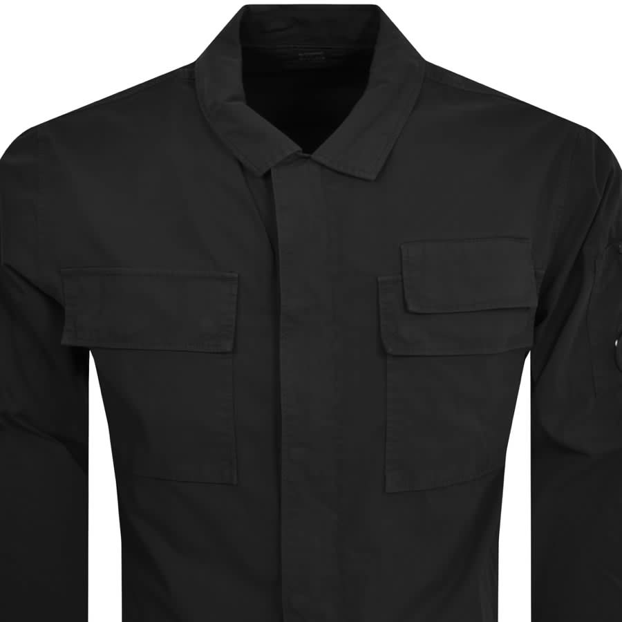 Image number 3 for CP Company Gabardine Overshirt Black