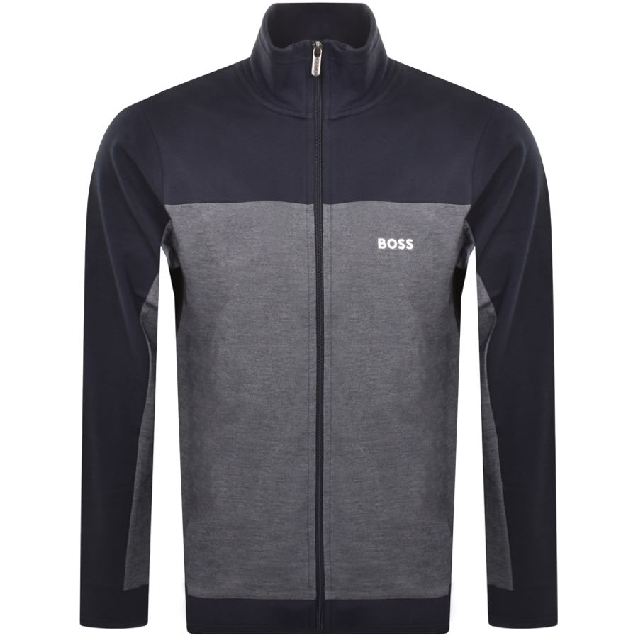 Image number 1 for BOSS Full Zip Sweatshirt Navy